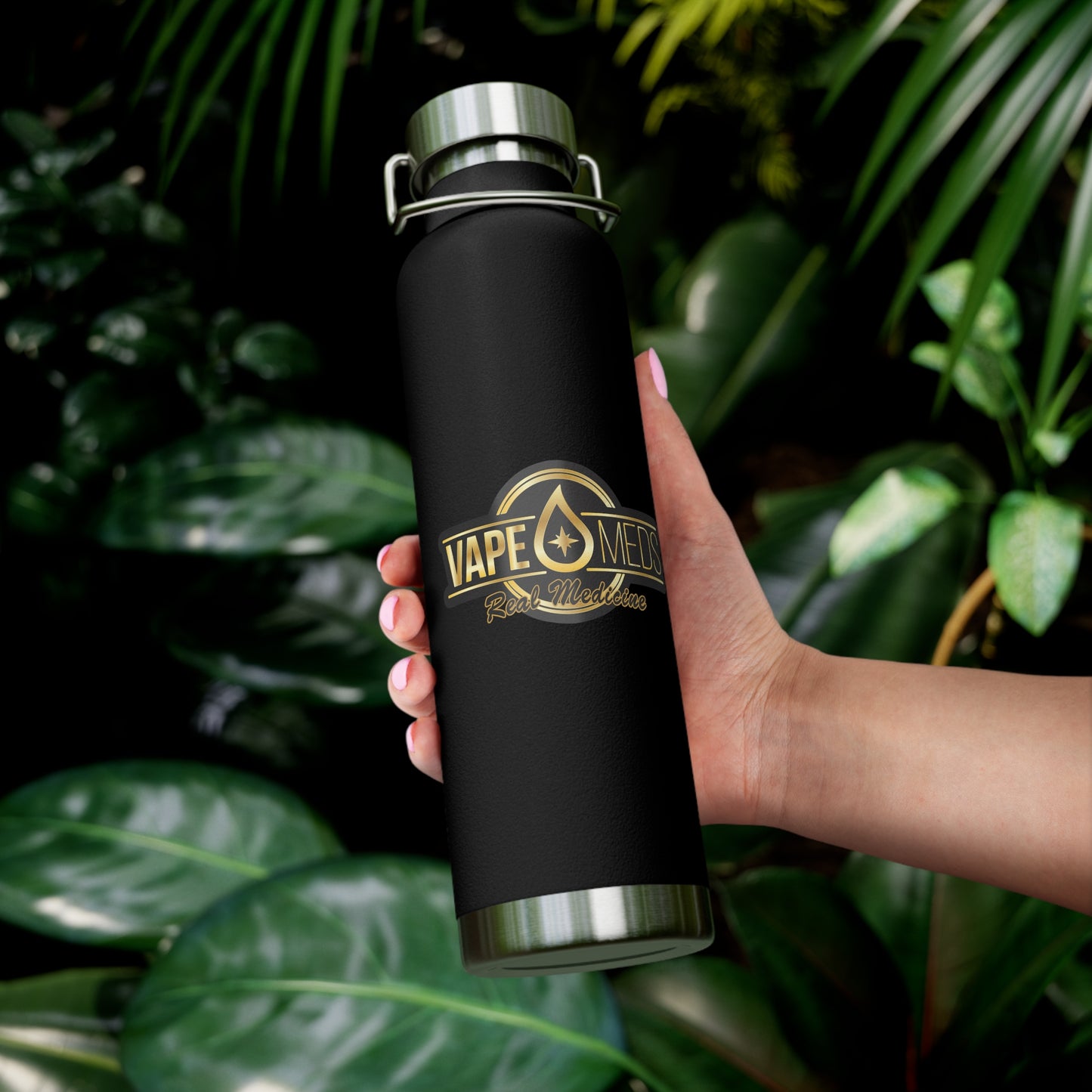 VapeMeds® Copper Vacuum Insulated Bottle, 22oz