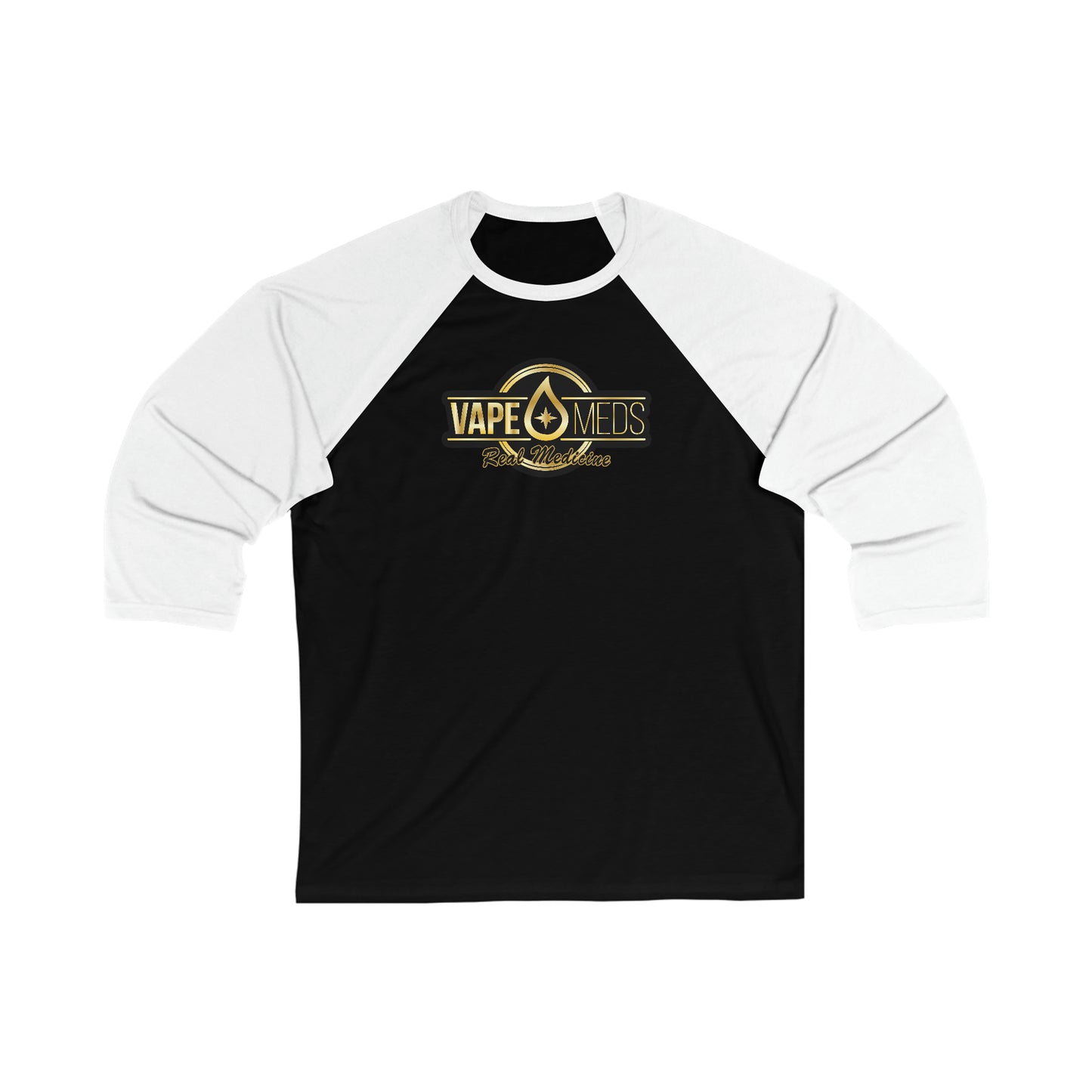 VapeMeds® Unisex 3\4 Sleeve Baseball Tee
