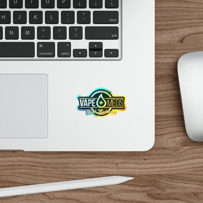 VapeMeds® Holographic Die-cut Stickers