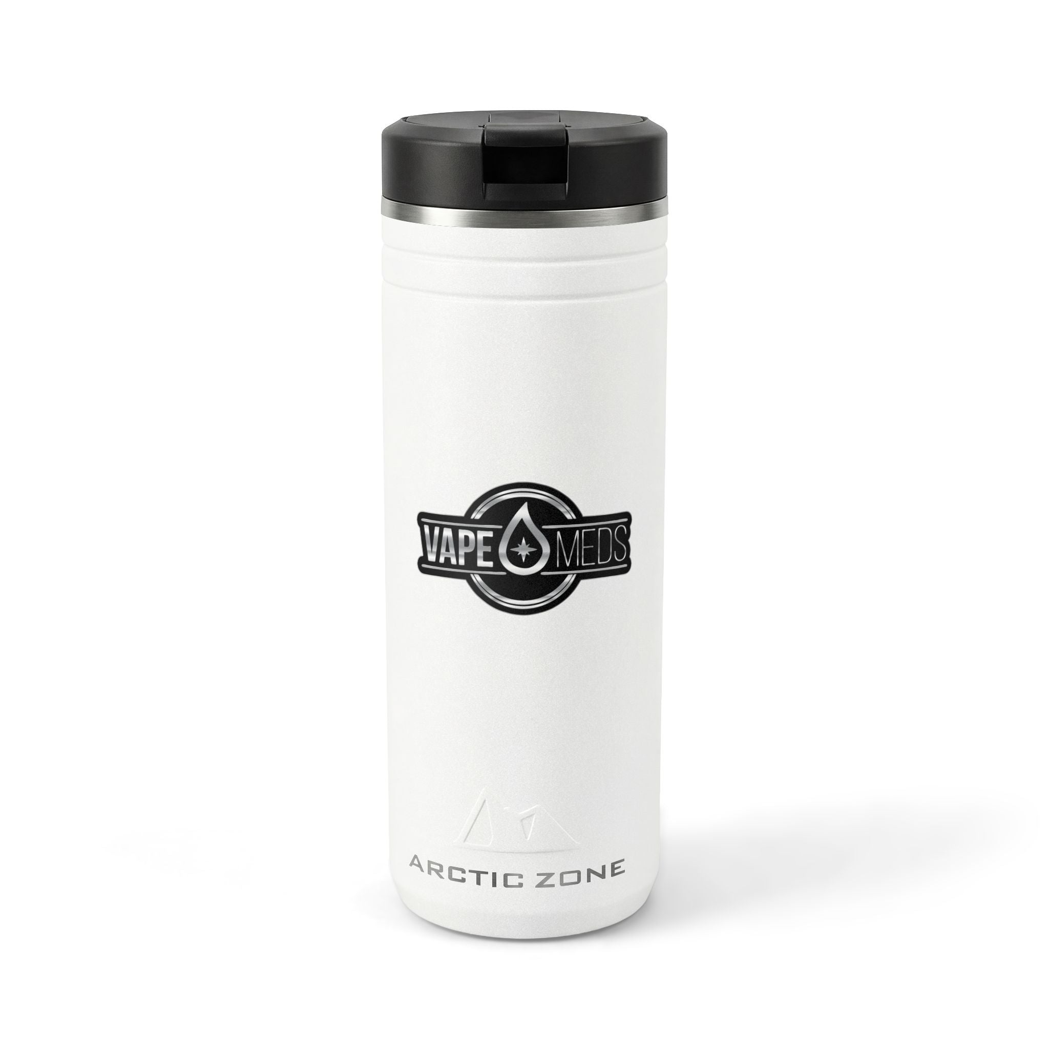 Vape Meds Logo 24oz Thermal Straw Tumbler — Insulated Travel Bottle