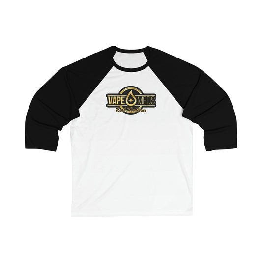 VapeMeds® Unisex 3\4 Sleeve Baseball Tee
