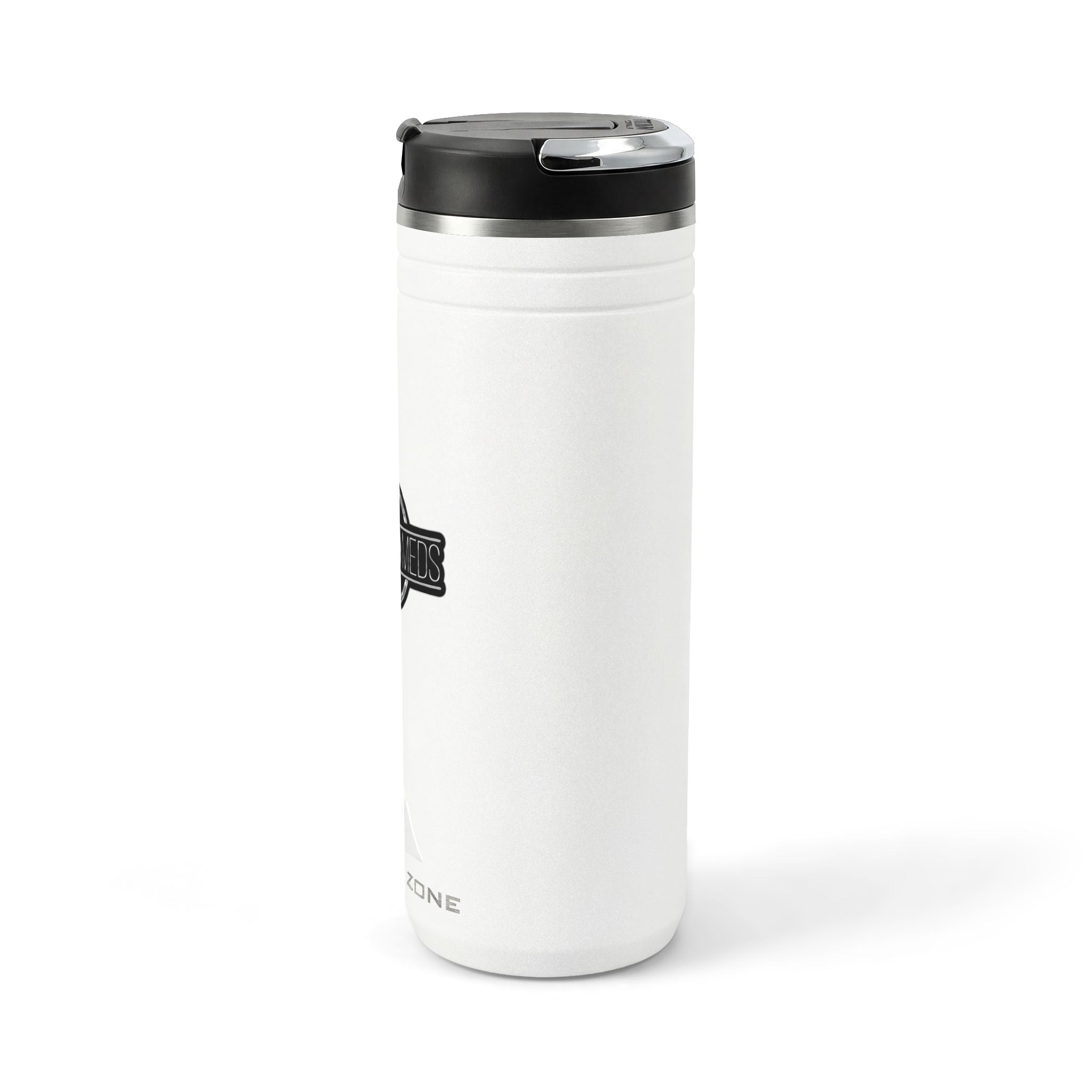 Vape Meds Logo 24oz Thermal Straw Tumbler — Insulated Travel Bottle