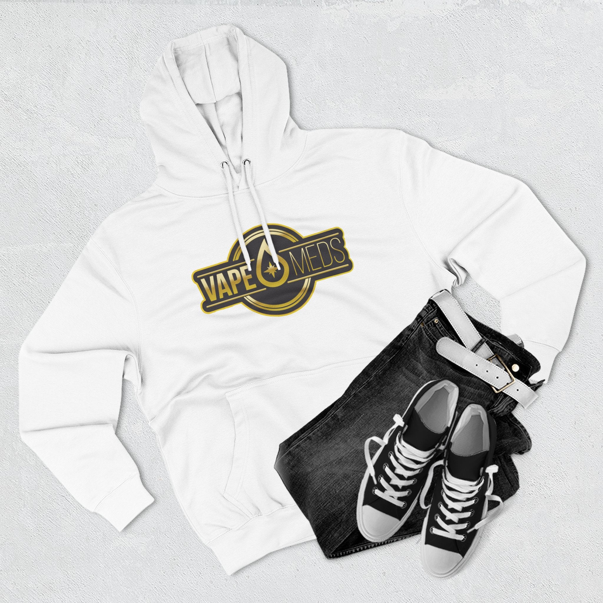 Three-Panel Fleece Hoodie